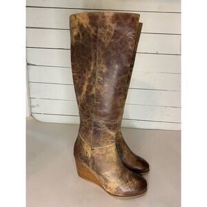 Diba True Women's Tall Leather Wedge Boot. Size 6… - image 1